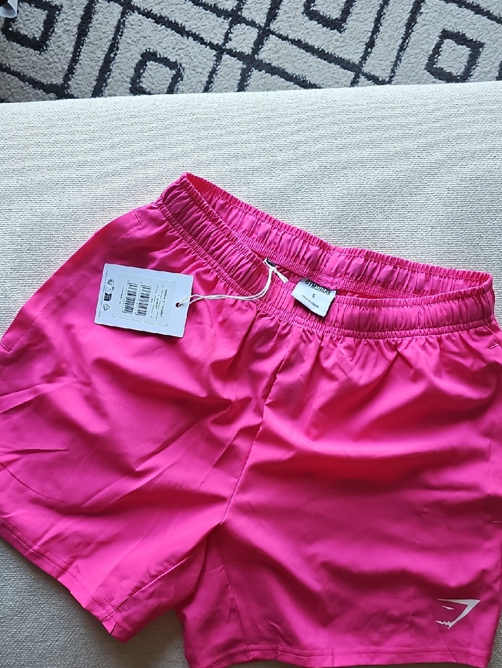 Gymshark Men's Bright Pink Athletic Shorts